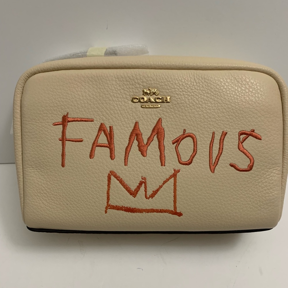 “HOST PICK” Coach X Jean Michel Basquiat Cosmetic Bag & free Clinique Eye Cream - Picture 2 of 10